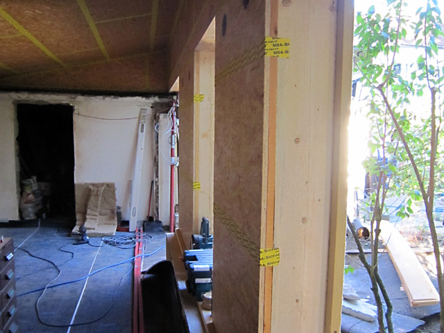 Aufbau der Außenwandkonstruktion