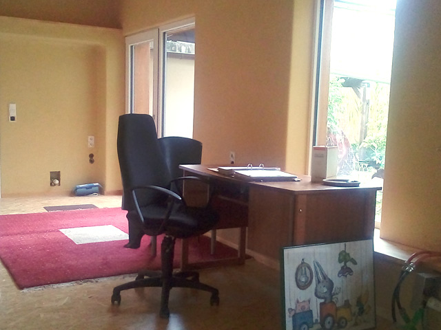 Innenansicht Schreibtisch